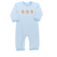 Blue Gingerbread Man Long Romper