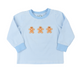 Blue Gingerbread Man Shirt Only