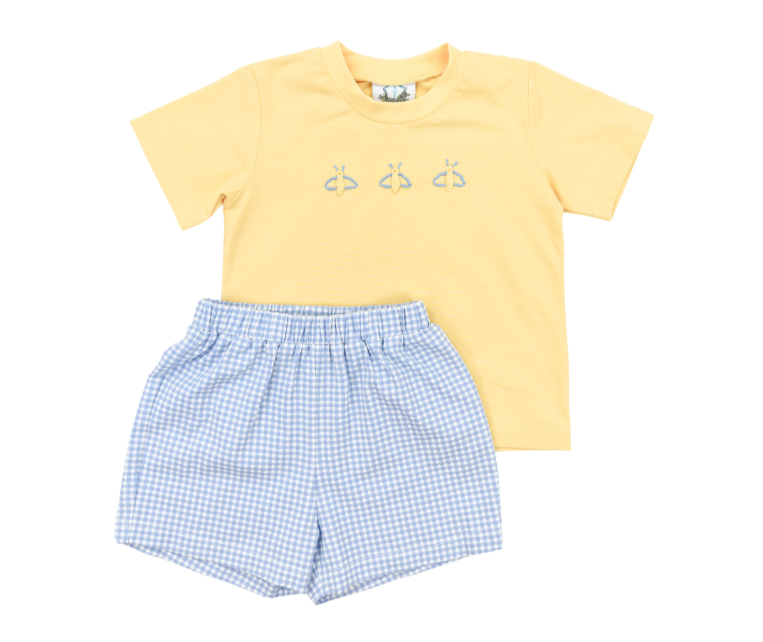 Cute As Can Bee Boys Short Set