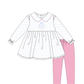 PO108: Bow Wreath Girls Legging Set