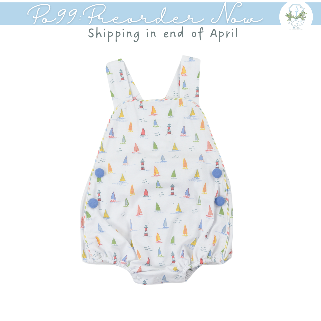 PO99: Tiny Sails Boys Sunsuit