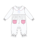 Po108: Bow Wreath Dotted Romper