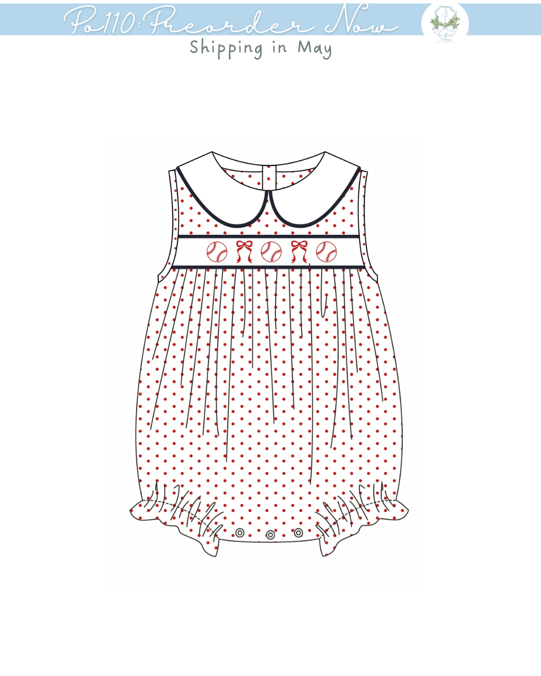 PO110: Baseball Stripe Girl Bubble