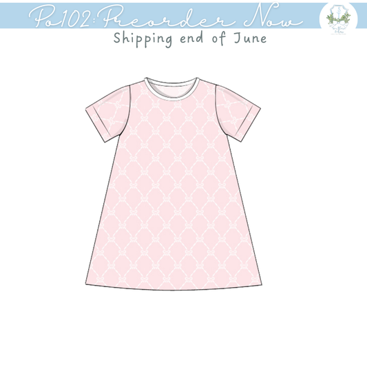 PO102: Playtime Bow Trellis Dress