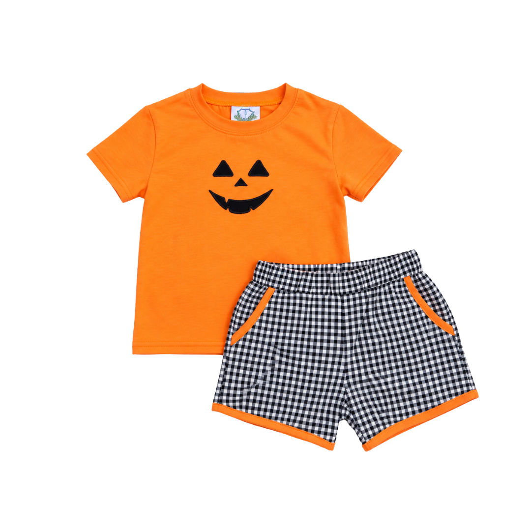 Jack O' Lantern Boys Short Set