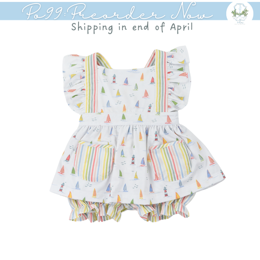 PO99: Tiny Sails Girls Bubble Short Set