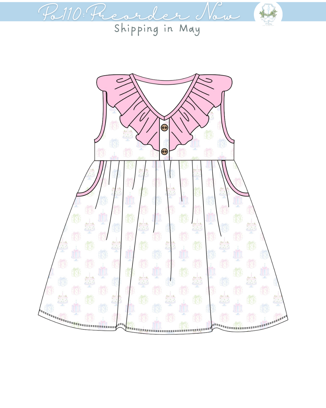 PO110: Birthday Girl Dress