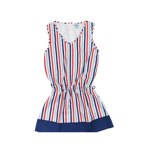 Mom Stripe Red and Blue Dress