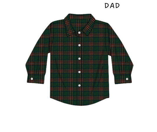 Holly Tartan Dad Shirt