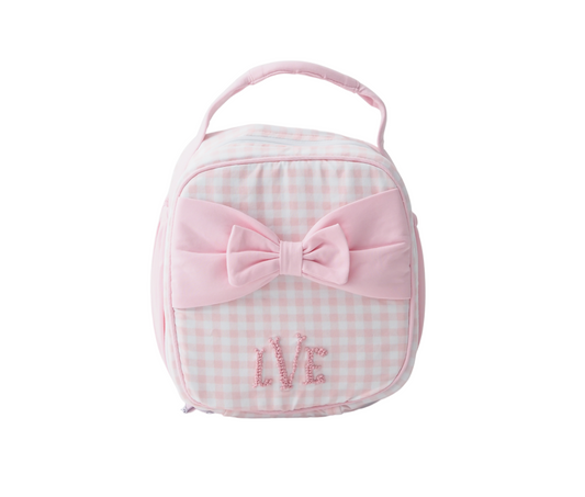 Pink Gingham Lunchbox