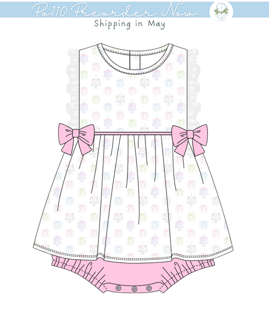 PO110: Birthday Girl Skirted Bubble