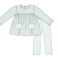 Sage Simple Knit Girls Pant Set