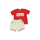 Smocked Watermelon Boy Short Set