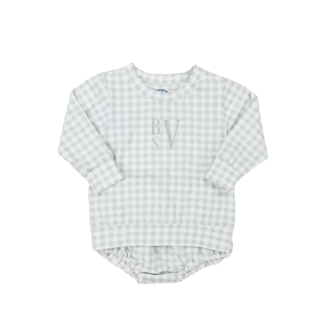 Monogram Sage Boys Diaper Set