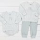 Monogram Sage Boys Diaper Set