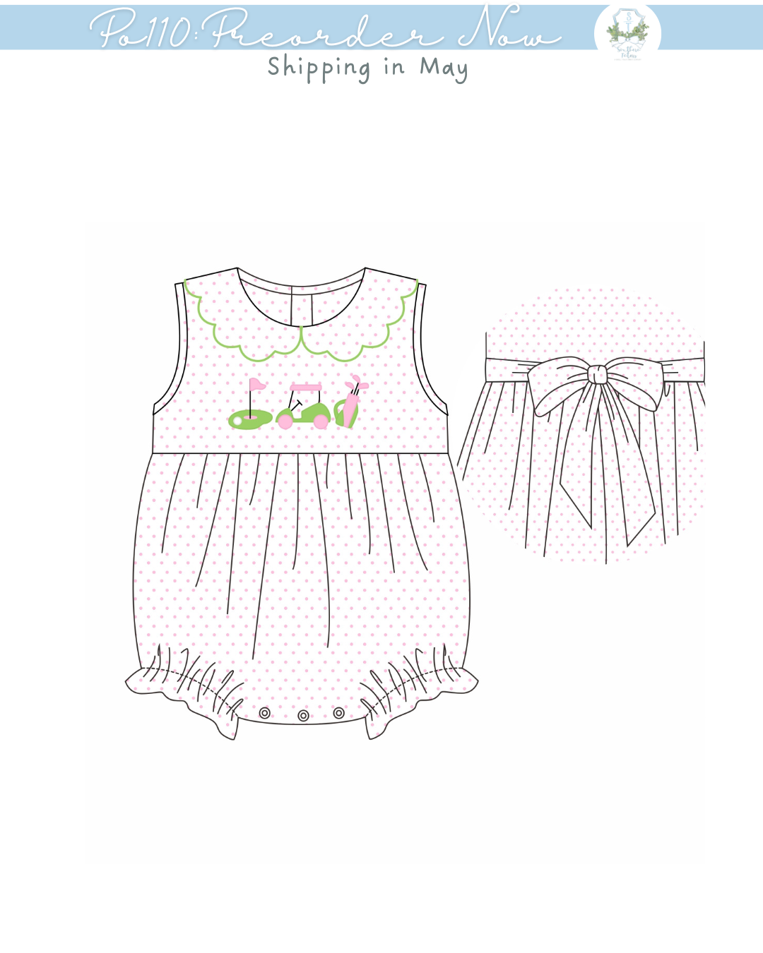 PO110: Tee Time Girl Bubble