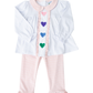 Candy Hearts Girls Pant Set