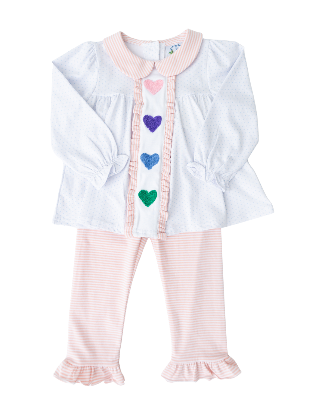 Candy Hearts Girls Pant Set