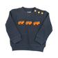 Orange Tiger Frenchknot Sweater