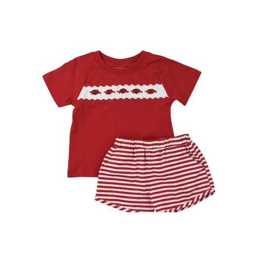 Hog Stripe Boy Short Set