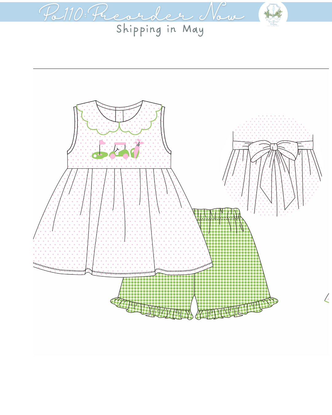 PO110: Tee Time Girl Short Set