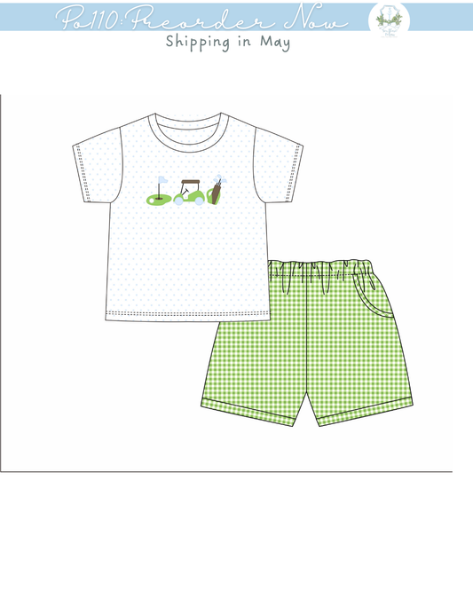 PO110: Tee Time Boy Short Set