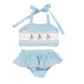 Stripe Sailboat 2pc Swimsuit