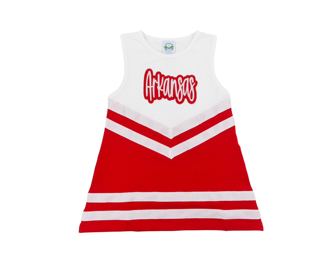 Varsity Red + White Cheer Dress