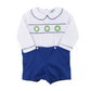 Smocked Wreath Boys Short Set