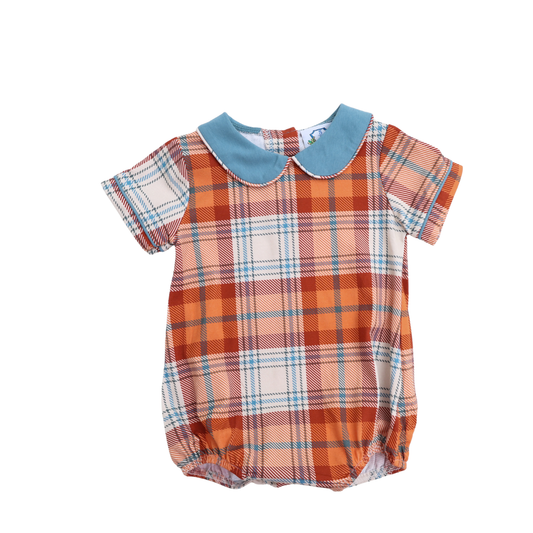 Fall Plaid Boy Bubble