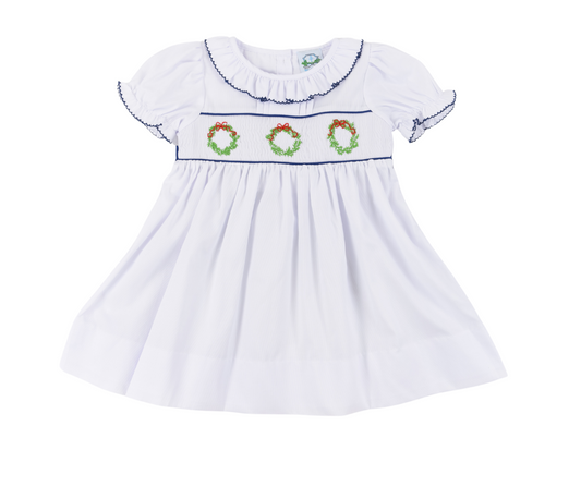 Smocked Wreath Dress