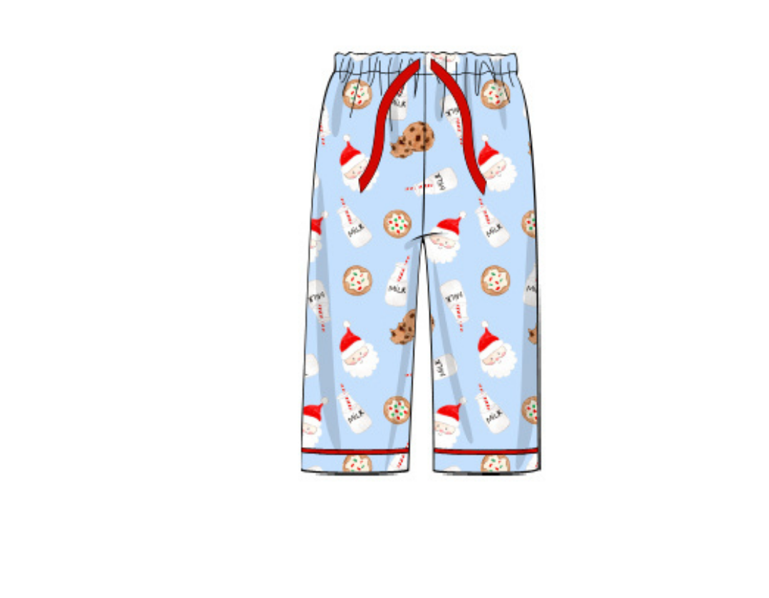 Milk and Cookies Blue Pajama Pants
