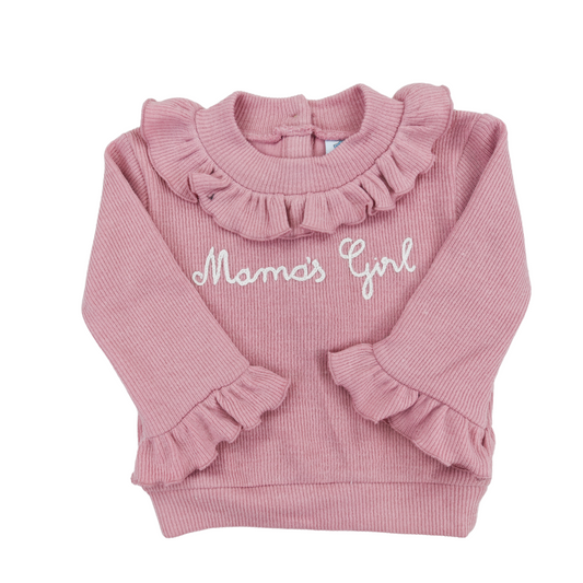 PO82: Chainstitch Mamas Girls Pink Sweater