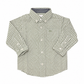 LS Dress Shirt Green Gingham