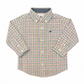 LS Dress Shirt Orange/Blue/Green/Tan
