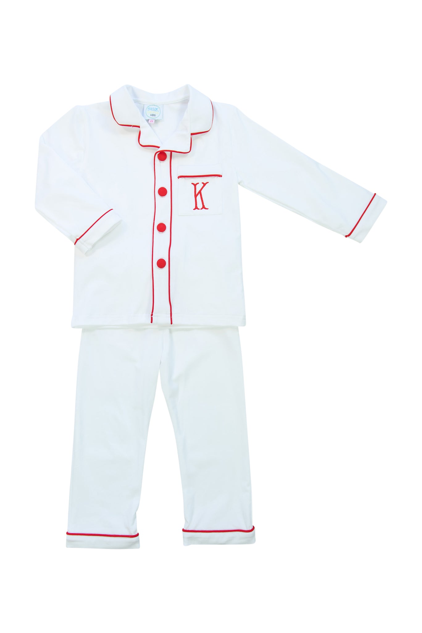 Classic White Boy Pajama Set