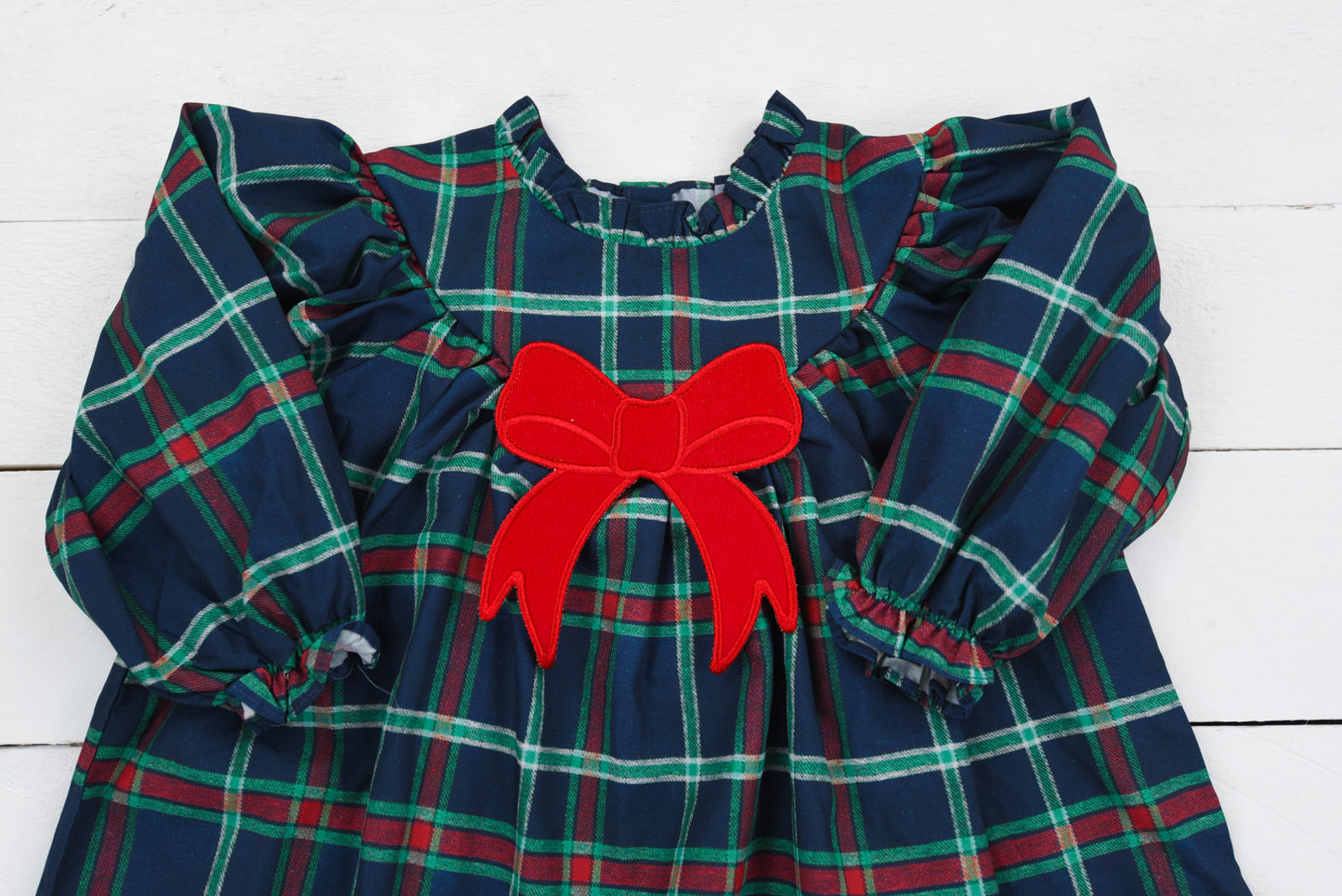 Christmas Plaid Girls Dress