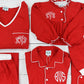 Classic Red Boys Two Piece Pajama Set