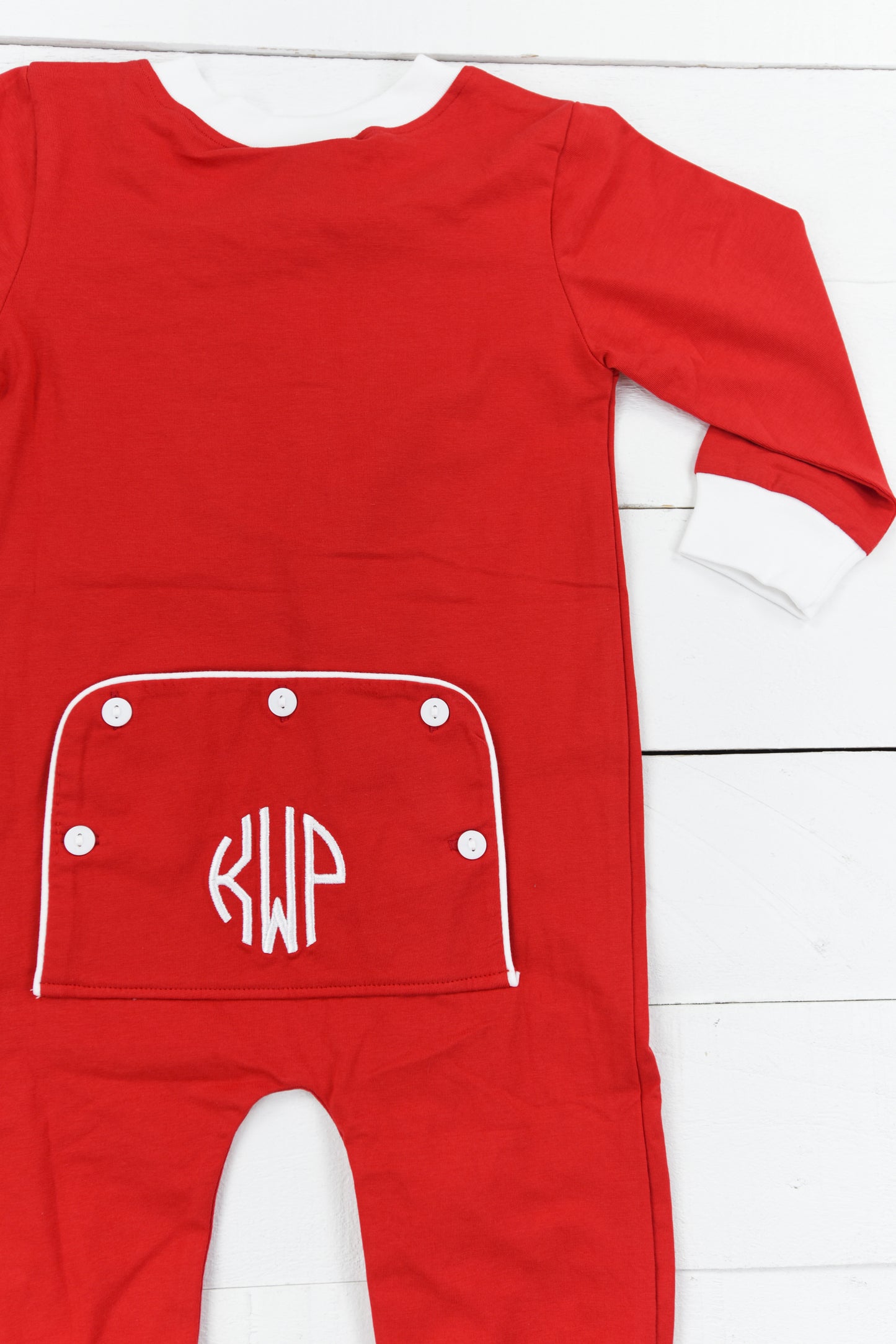 Classic Red Boys Zippy Pajama