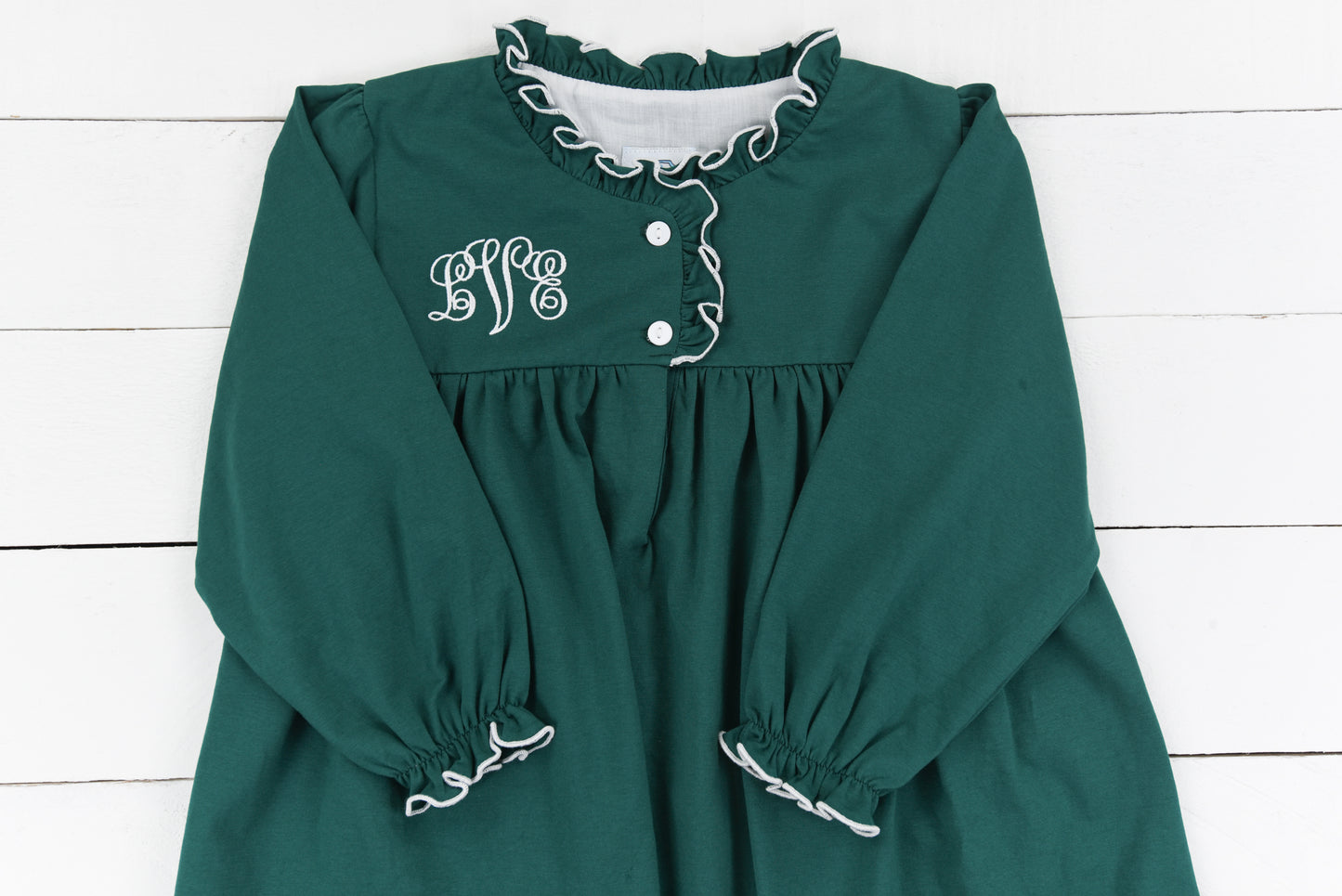 Classic Green Girls Gown