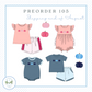 PO105: Cute & Colorful Pumpkin Knit Girls Short Set