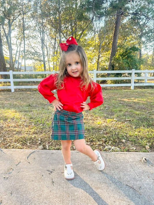 Holly Tartan Skirt Set