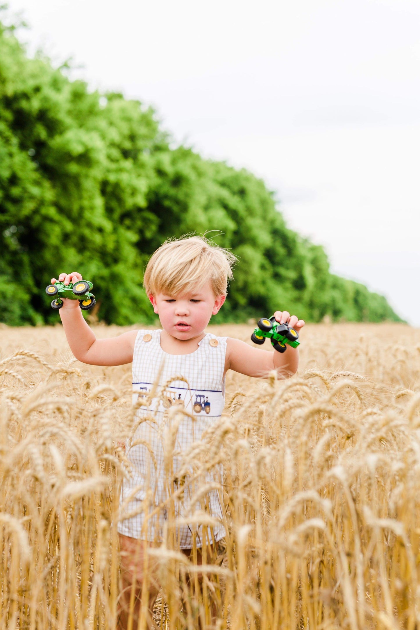 Smocked Tractors Jon Jon