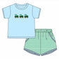 PO112: Hand Stitched Tractor Short Set