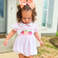 Peach Pumpkins Girl Bubble