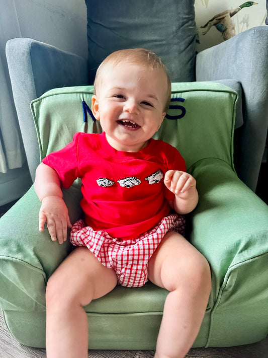 French Knot Hogs Diaper Set