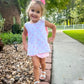 Printed Pumpkin Pink Bubble Short Set