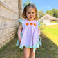 Mint Pumpkin Girl Bubble Short Set