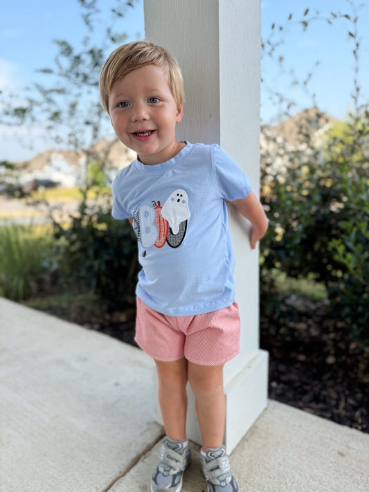 BOO Applique Boy Short Set