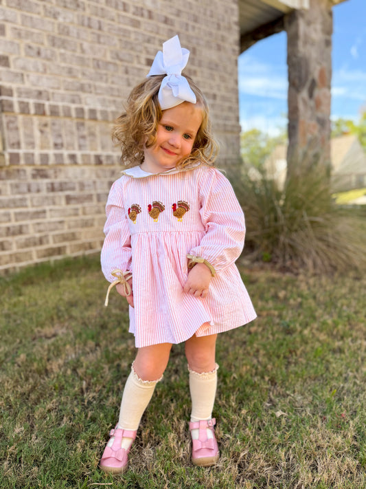 French Knot Turkeys Bloomer Set